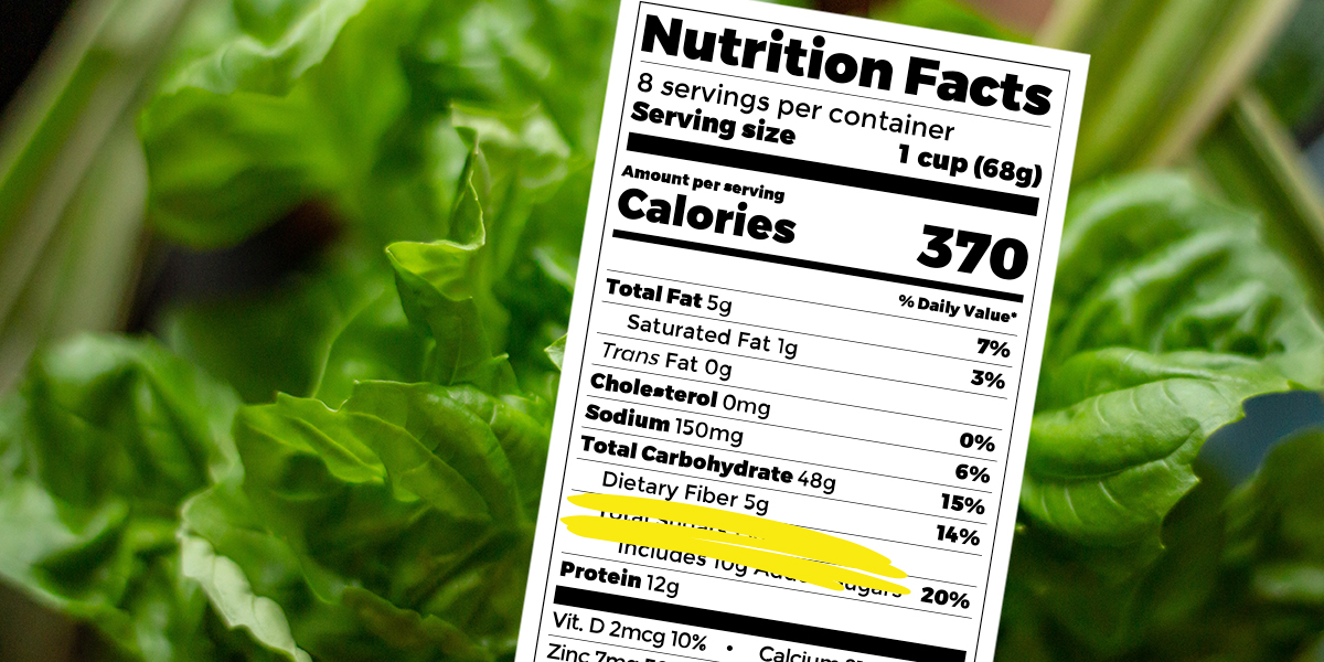 How to Easily Read Nutrition Facts Labels_Fiber_Spinach