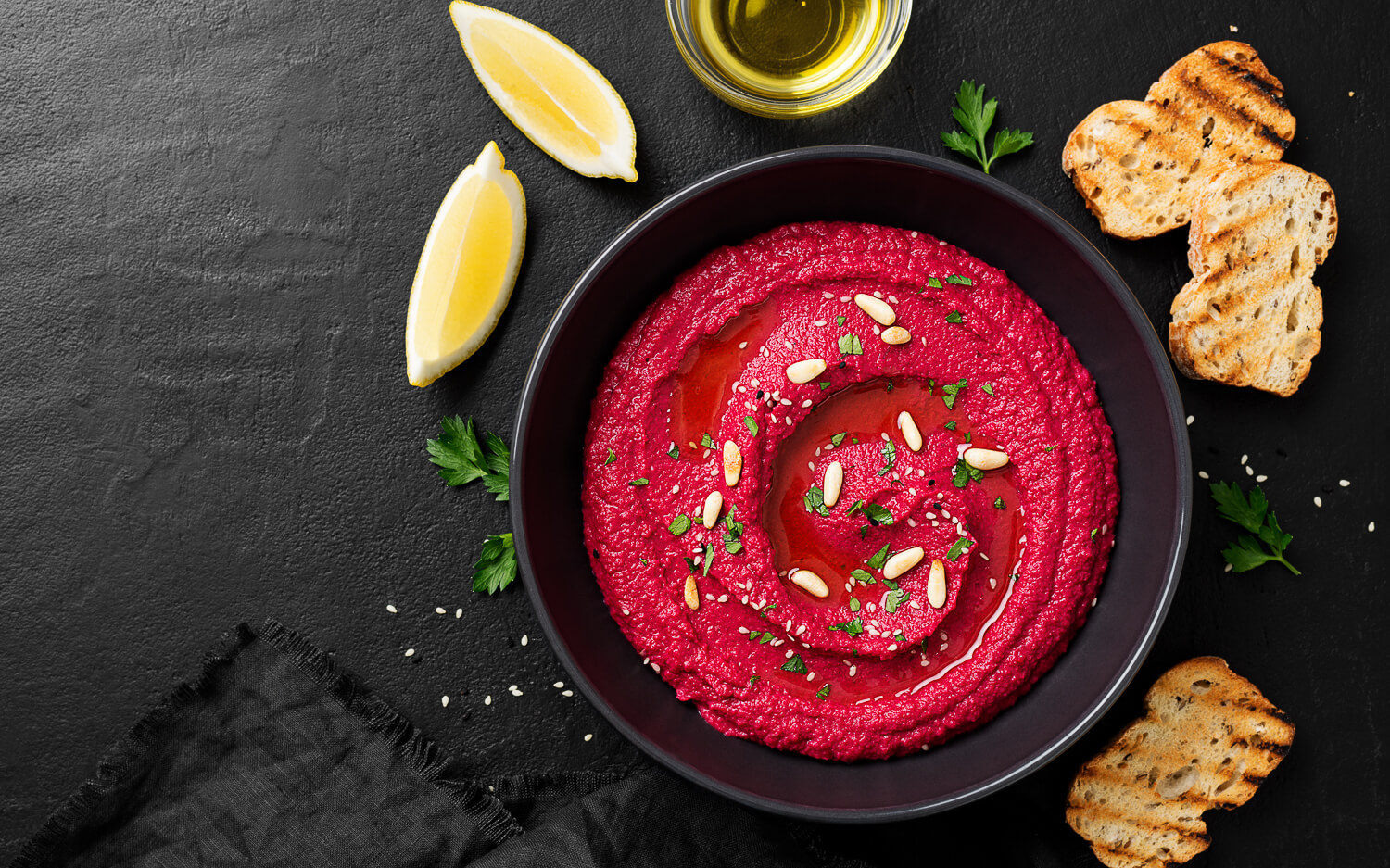 Healthy Holiday Appetizers - Beet Hummus